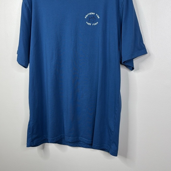 Southern Tide Blue S/S Tree Farm Graphic T-Shirt Men's Size Extra Large - Picture 3 of 5